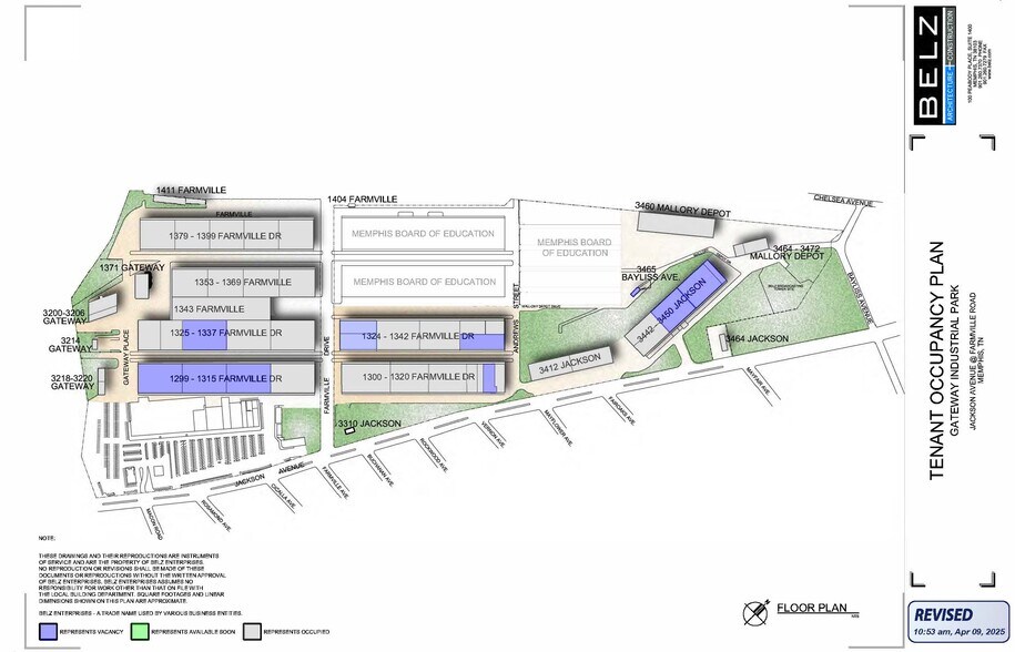 1324 Farmville Ave, Memphis, TN for lease - Site Plan - Image 2 of 5
