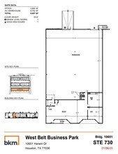 10631 Harwin Dr, Houston, TX à louer Plan d’étage- Image 1 de 1