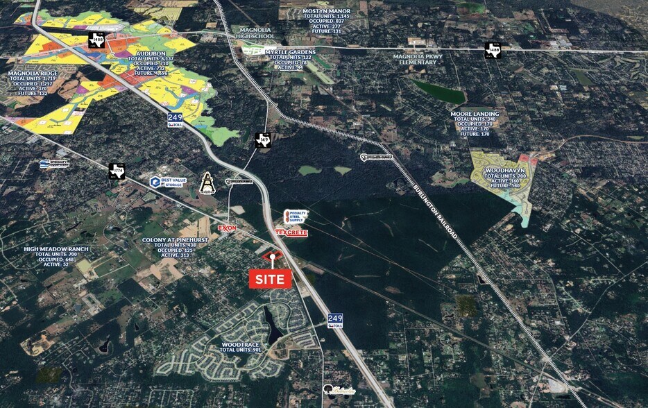34750 State Highway 249, Pinehurst, TX à vendre - Aérien - Image 2 de 3