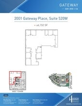 2033 Gateway Pl, San Jose, CA à louer Plan d’étage- Image 1 de 1