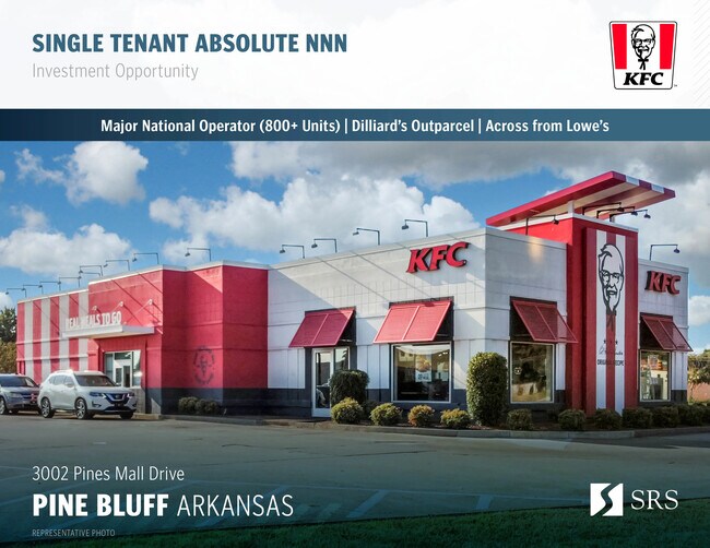 Plus de détails pour 3002 Pines Mall Dr, Pine Bluff, AR - Commerce de détail à vendre