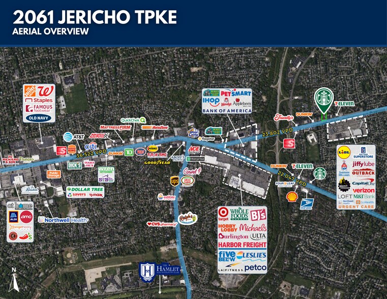 2061 Jericho Tpke, Commack, NY à vendre - Aérien - Image 3 de 3