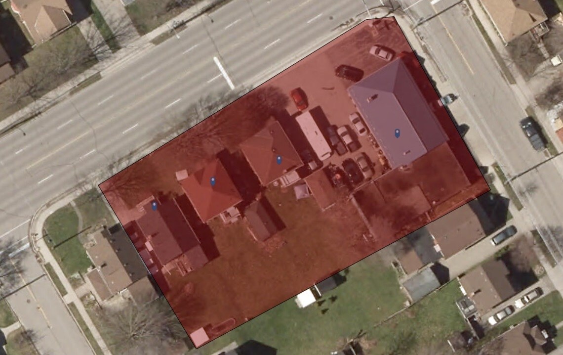 159-165 Erb St W, Waterloo, ON for sale Aerial- Image 1 of 1