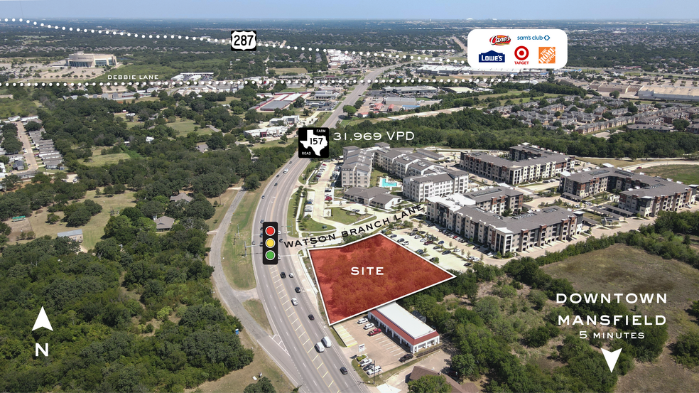 Farm to Market Road 157 Hwy, Mansfield, TX à vendre - Photo du bâtiment - Image 1 de 8