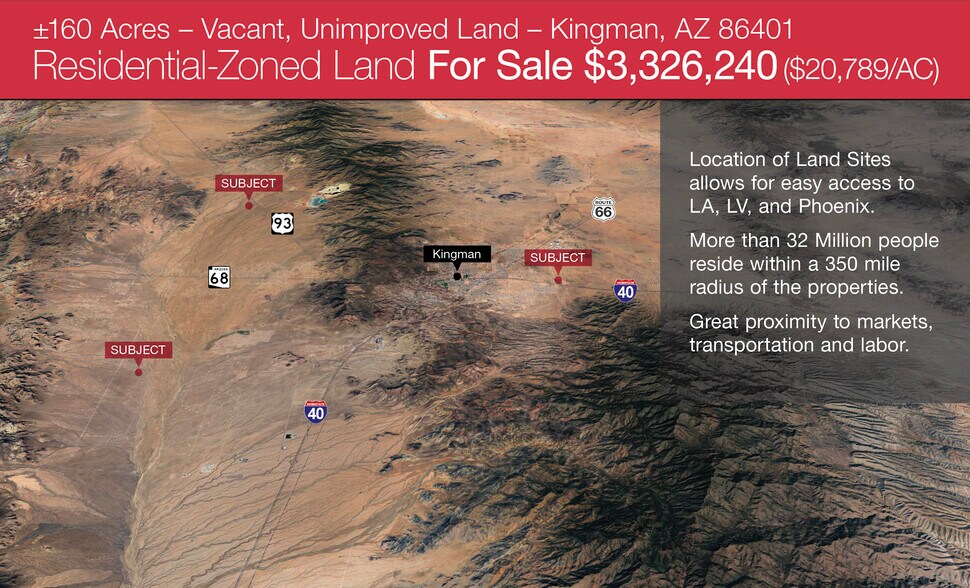 160 Acres of Kingman Residential Land portefeuille de 3 propriétés à vendre sur LoopNet.ca - Photo du bâtiment - Image 1 de 6