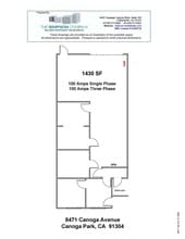 8459-8477 Canoga Ave, Canoga Park, CA à louer Plan d’étage- Image 1 de 1
