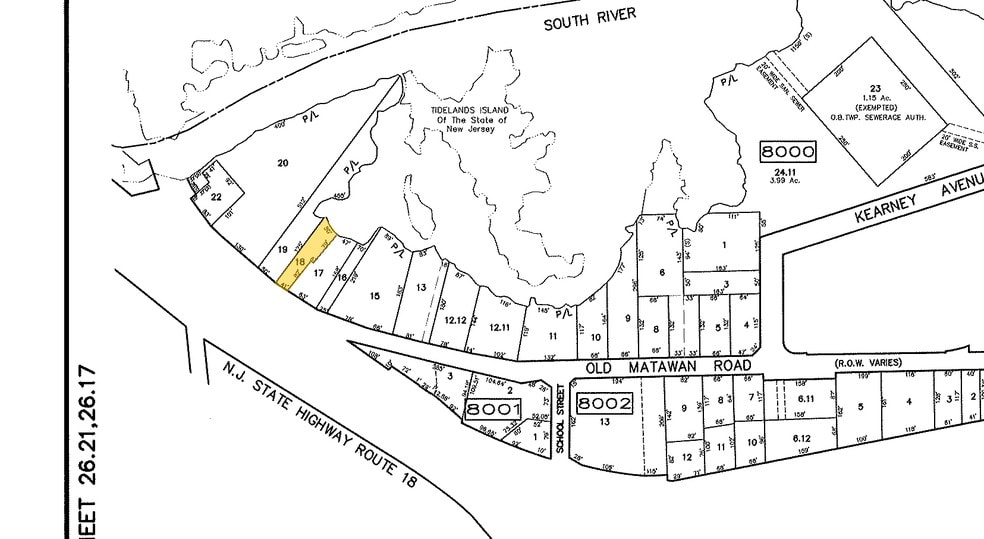 32a Old Matawan Rd, Old Bridge, NJ à louer - Plan cadastral - Image 3 de 16
