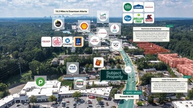 6585 NE Roswell Rd, Atlanta, GA - AÉRIEN Vue de la carte