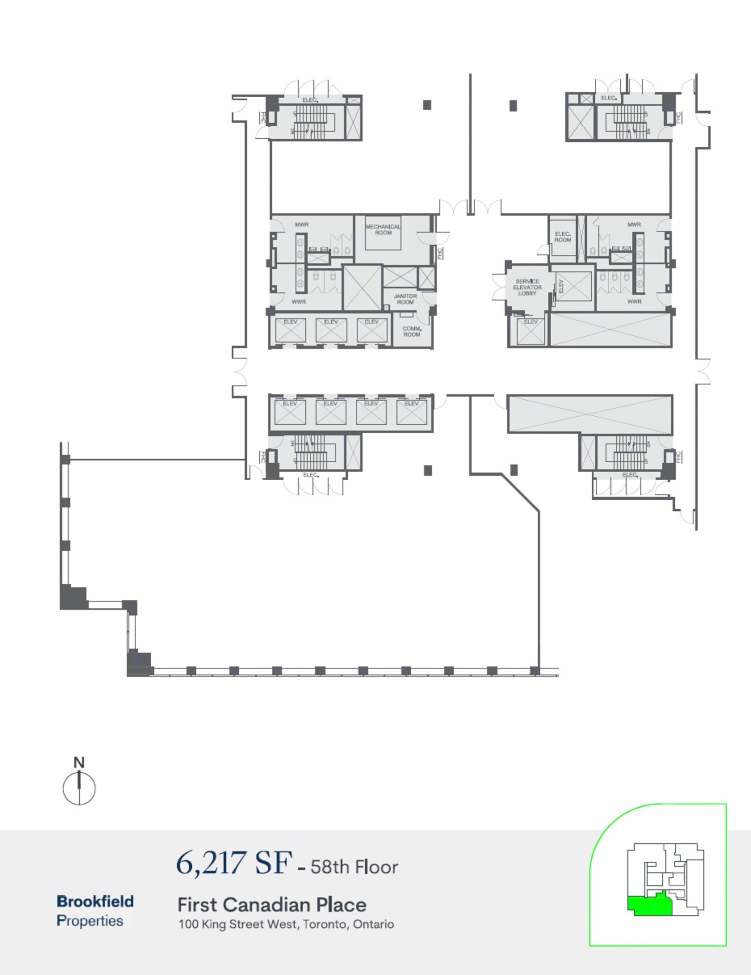 100 King St W, Toronto, ON for lease Floor Plan- Image 1 of 1