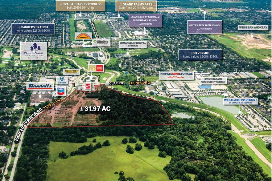 4300 Barker Cypress Rd, Houston, TX à vendre - Aérien - Image 2 de 4