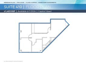 1415 L St, Sacramento, CA à louer Plan d’étage- Image 1 de 1