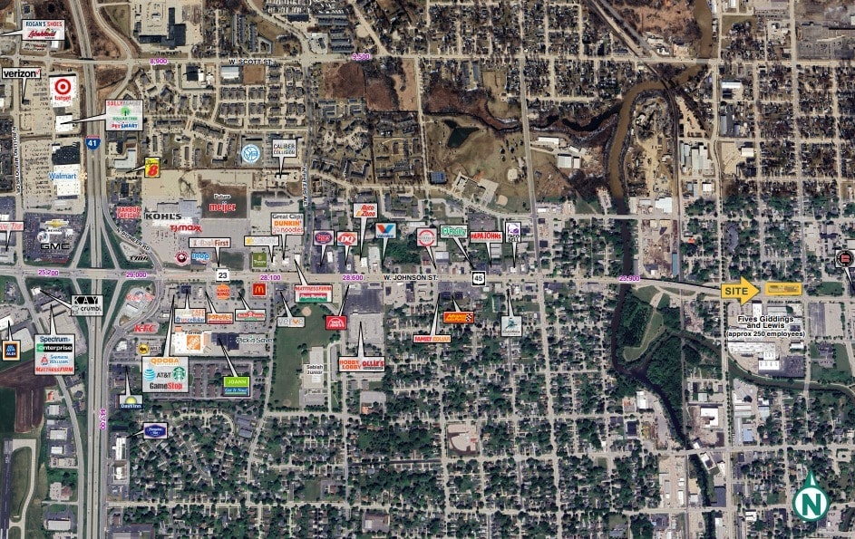 123 W Johnson St, Fond Du Lac, WI for lease Aerial- Image 1 of 1