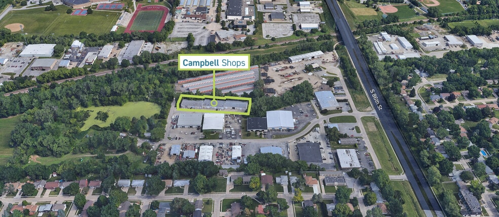 6455-6487 S 86th St, Omaha, NE for lease - Aerial - Image 2 of 5