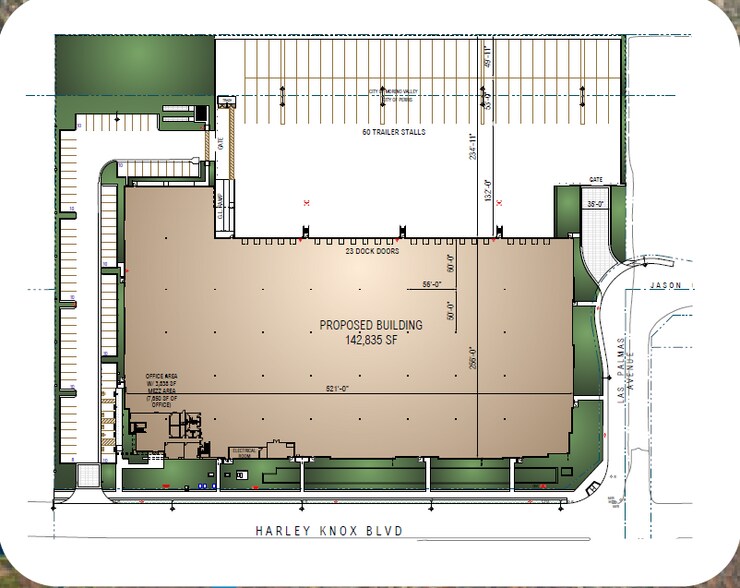 150 Harley Knox Blvd, Perris, CA à vendre - Plan de site - Image 2 de 2