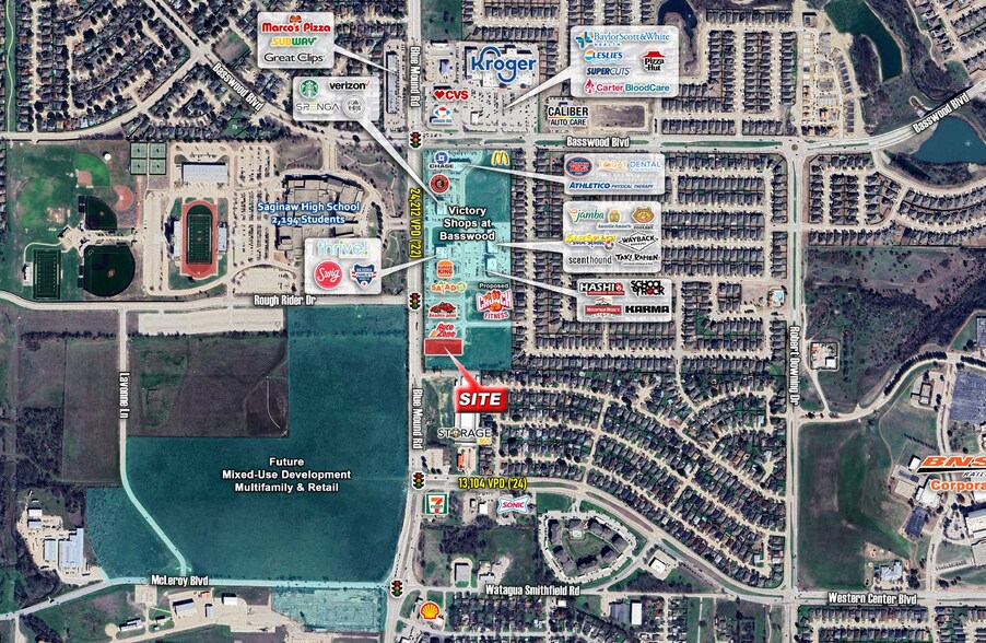 6836 Blue Mound Rd, Fort Worth, TX à vendre - Goad Map - Image 2 de 4