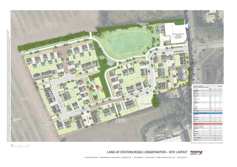 Station Rd, Longstanton for sale - Site Plan - Image 2 of 3