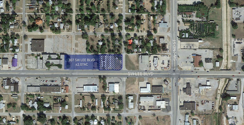 307 SW Lee Blvd, Lawton, OK for sale - Aerial - Image 1 of 3