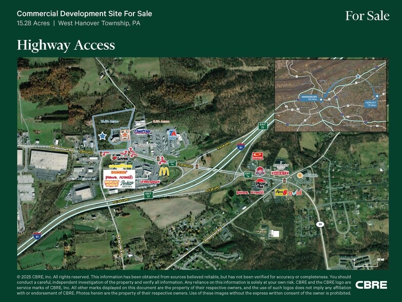 7744 Linglestown Rd, Harrisburg, PA for sale - Aerial - Image 3 of 8