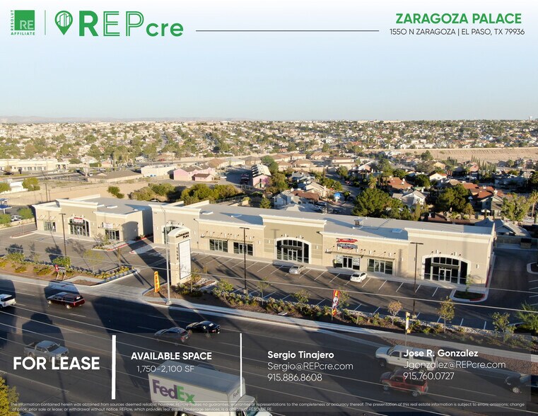 1550 N Zaragoza Rd, El Paso, TX à louer - Photo du bâtiment - Image 1 de 6