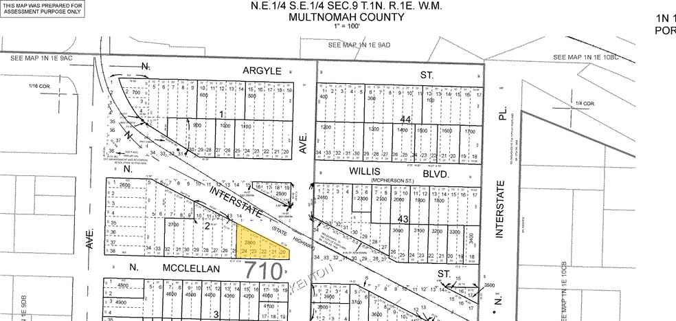 8355 N Interstate Ave, Portland, OR à vendre - Plan cadastral - Image 2 de 13