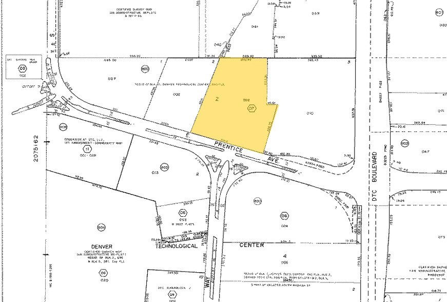 8301 E Prentice Ave, Greenwood Village, CO à vendre - Plan cadastral - Image 3 de 93