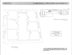 32 Broadway, New York, NY à louer Plan d  tage- Image 1 de 1