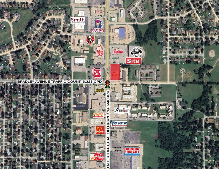 2301 N 14th St, Ponca City, OK à louer - Aérien - Image 1 de 2