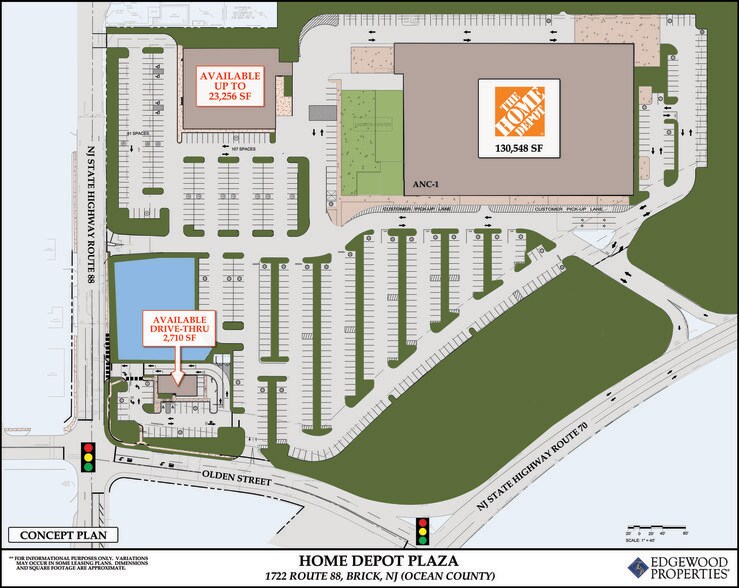 1722 Route 88, Brick, NJ à louer - Plan de site - Image 1 de 1