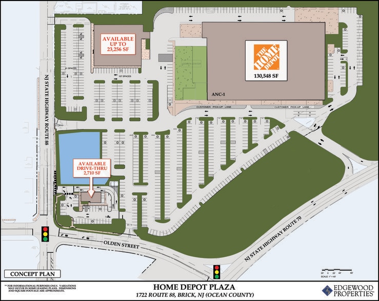 1722 Route 88, Brick, NJ for lease - Site Plan - Image 1 of 1