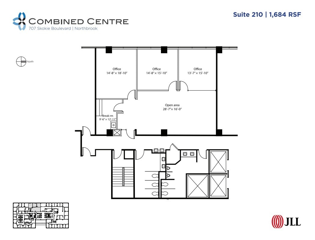 707 Skokie Blvd, Northbrook, IL for lease Floor Plan- Image 1 of 1