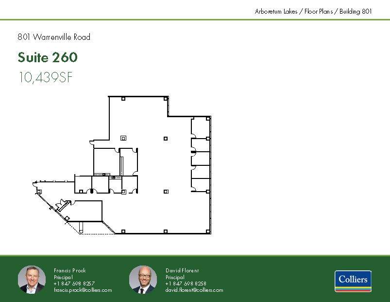 801 Warrenville Rd, Lisle, IL à louer Plan d’étage- Image 1 de 1