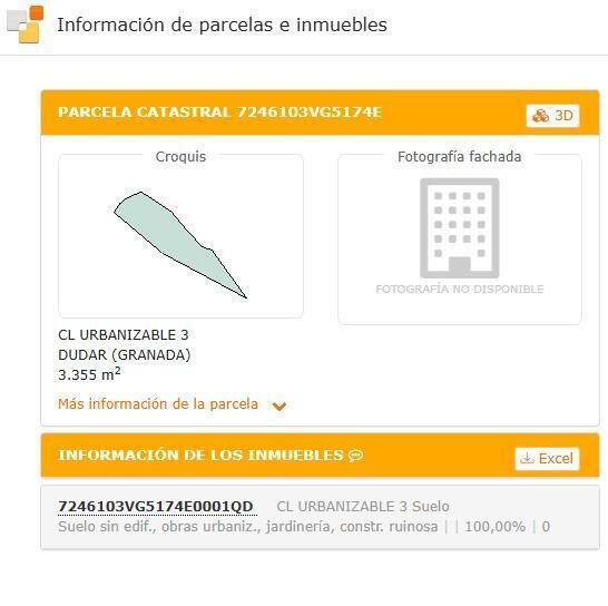 Terrain dans Dúdar, Granada à vendre - Plan de site - Image 3 de 3