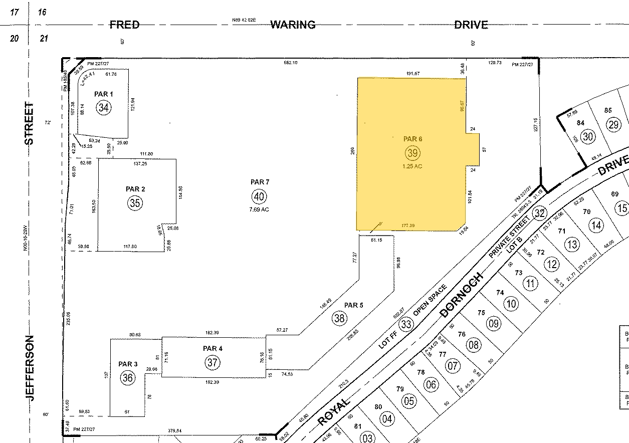 44100 Jefferson St, Indio, CA for sale Plat Map- Image 1 of 1