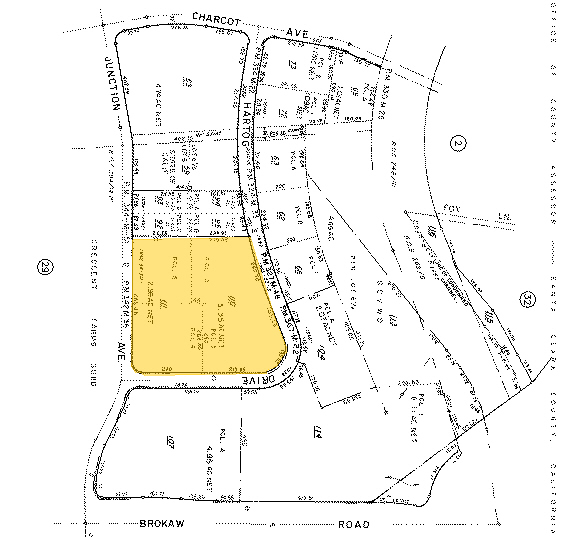 1911-1943 Hartog Dr, San Jose, CA for lease - Plat Map - Image 2 of 4