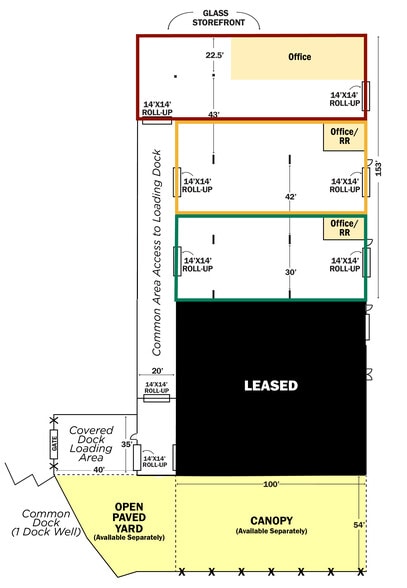 301 Espee St, Bakersfield, CA for lease - Floor Plan - Image 3 of 5