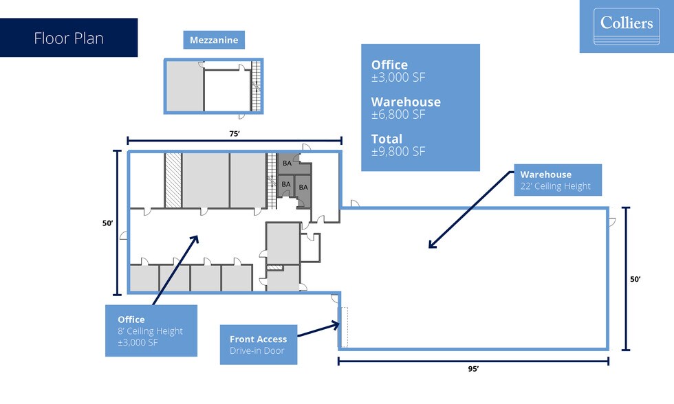 1621 Union St, Spartanburg, SC for lease - Floor Plan - Image 2 of 7