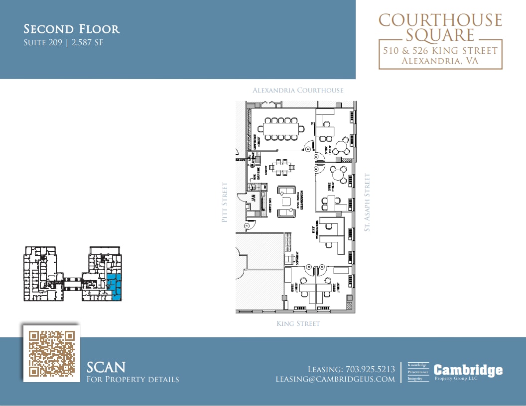 510-526 King St, Alexandria, VA à louer Plan d’étage- Image 1 de 1