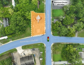 2555 N Dawson Dr, Chester, SC - AERIAL  map view