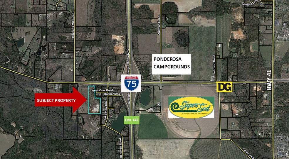 13216 SR 96, Fort Valley, GA à vendre - Aérien - Image 2 de 3