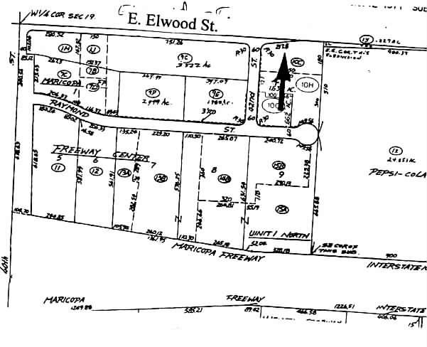 4211 E Elwood St, Phoenix, AZ for lease - Plat Map - Image 2 of 4