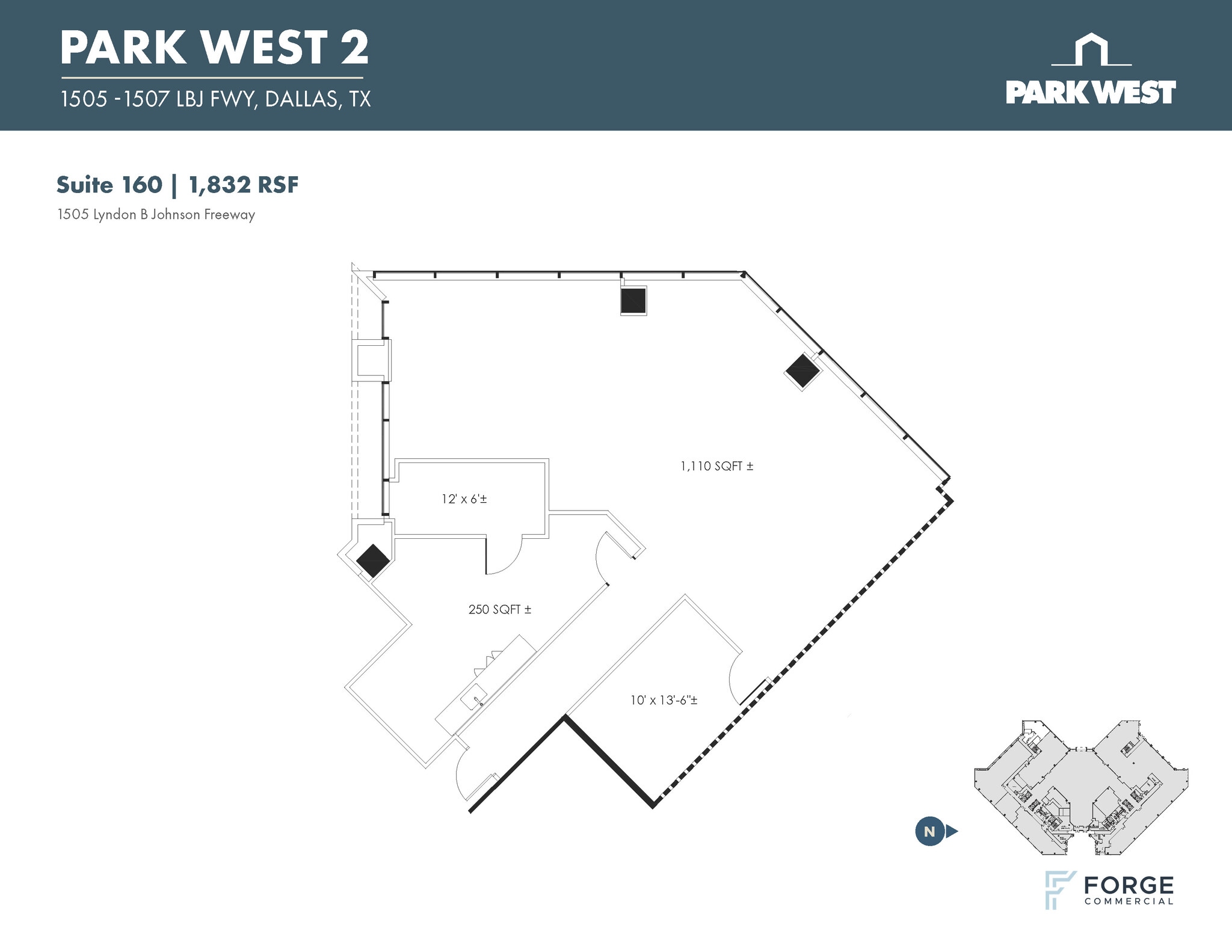 1501-1507 Lyndon B Johnson Fwy, Dallas, TX à louer Plan d’étage- Image 1 de 1