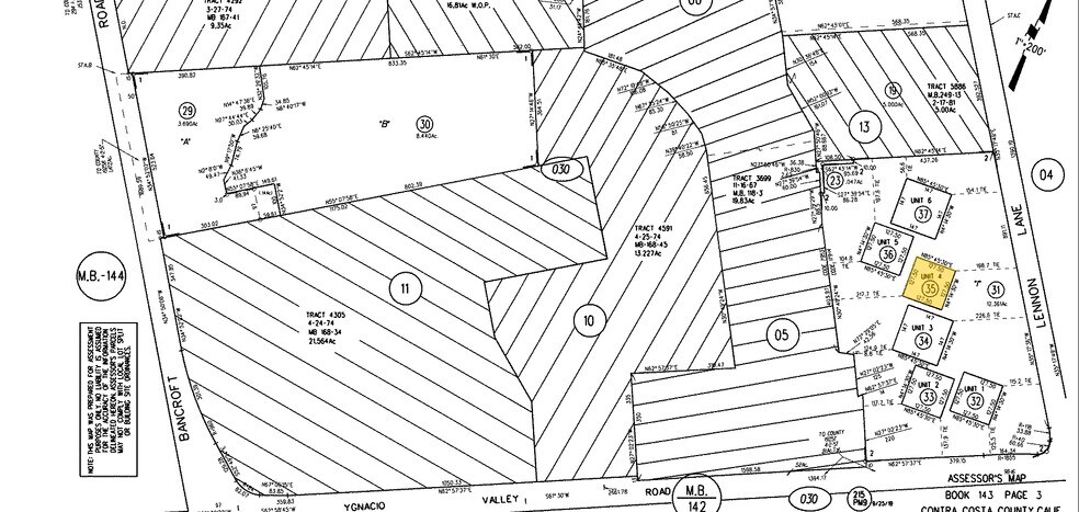 205 Lennon Ln, Walnut Creek, CA for lease - Plat Map - Image 2 of 5