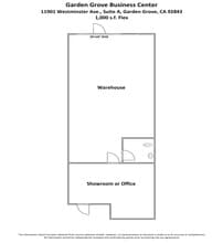 11901 Westminster Ave, Garden Grove, CA à louer Plan d’étage- Image 1 de 1