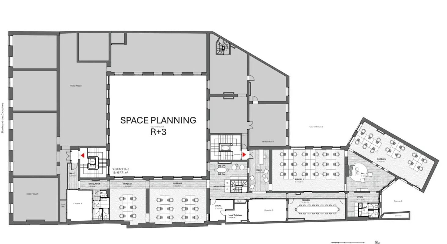 6 Boulevard Des Capucines, Paris à louer Plan d’étage- Image 1 de 1