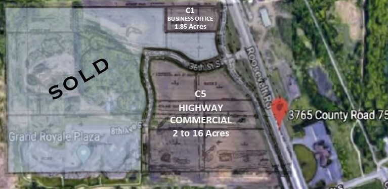 3765 Roosevelt Rd, Saint Cloud, MN à vendre Aérien- Image 1 de 2