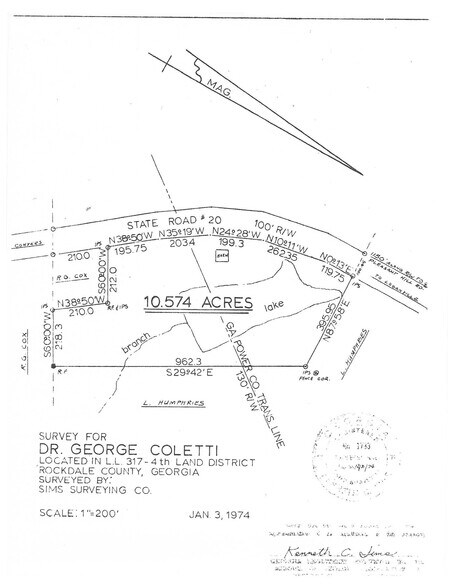 4955 Highway 20 NE, Conyers, GA à vendre - Plan cadastral - Image 3 de 3