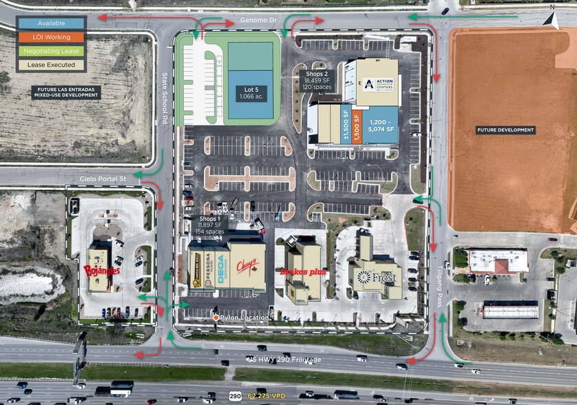 Las Entradas North, Manor, TX à louer - Plan de site - Image 2 de 2