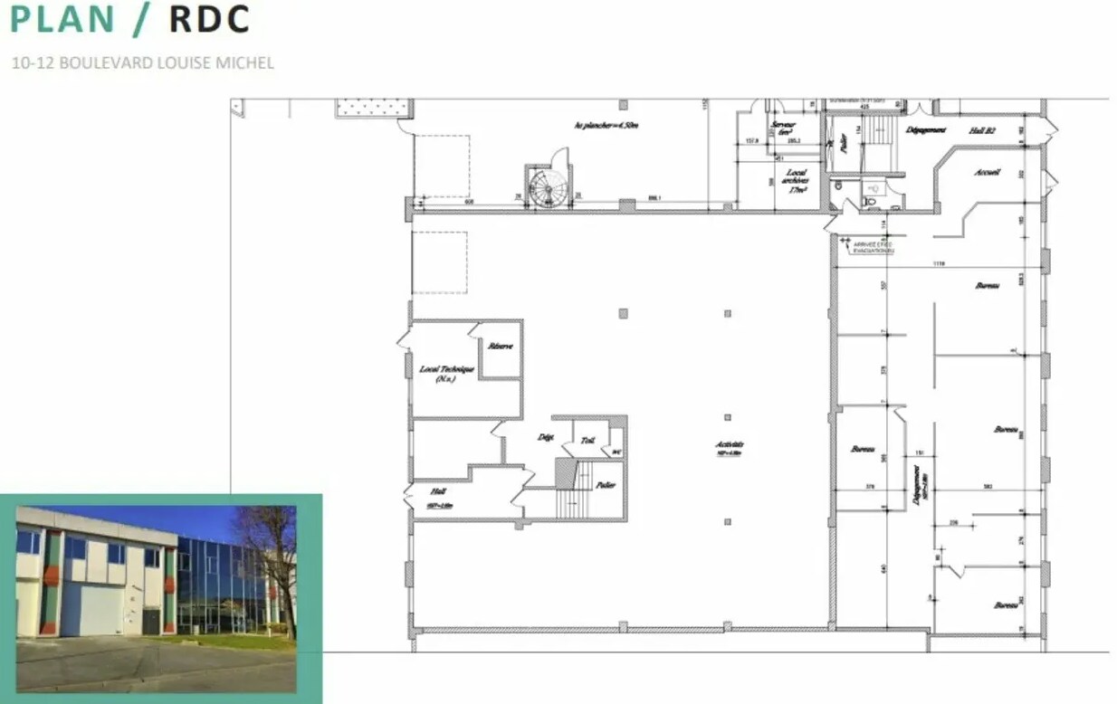 Flex in Gennevilliers for lease Floor Plan- Image 1 of 1