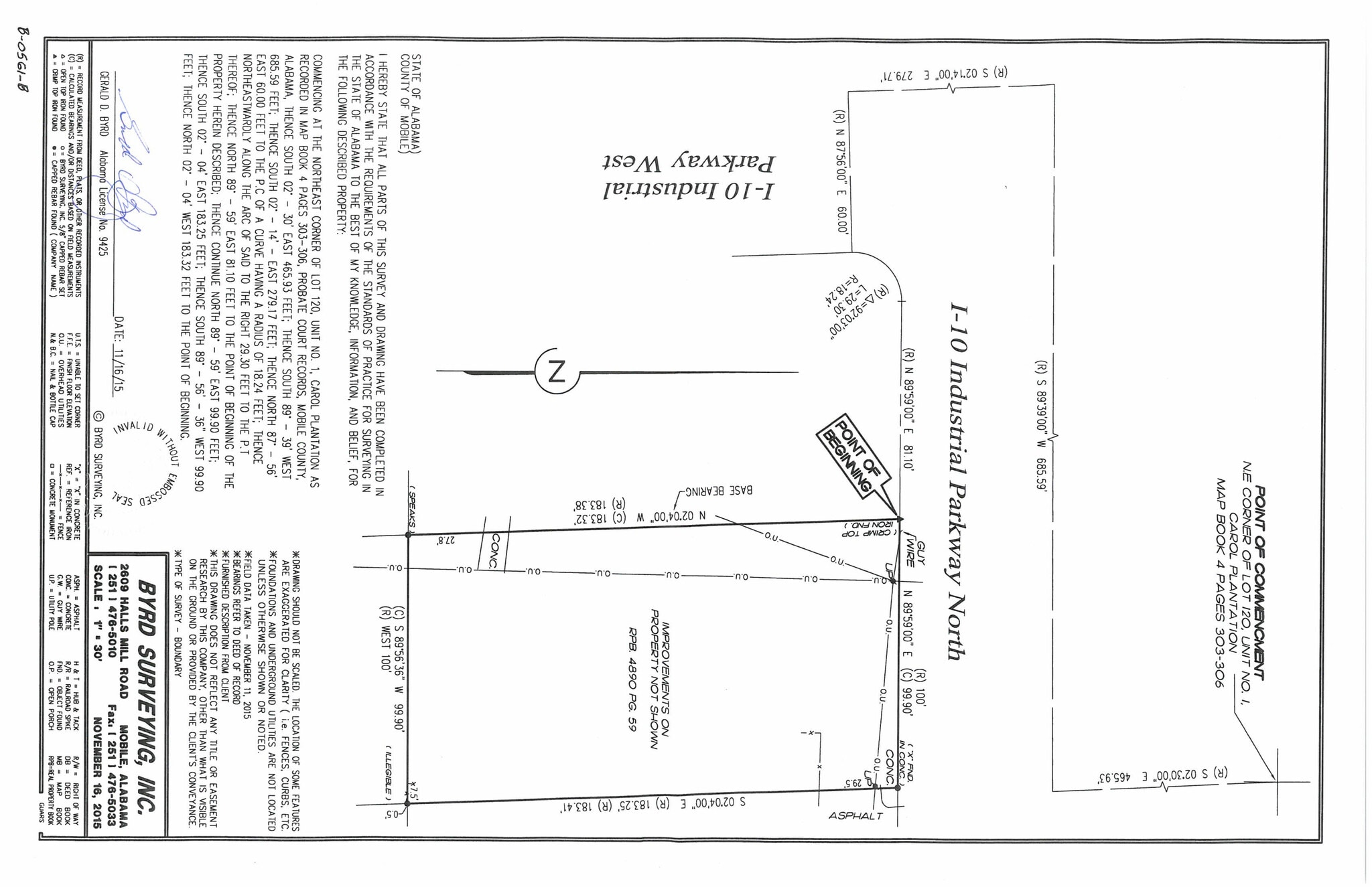 5771 I 10 Industrial Pky N, Theodore, AL for lease Site Plan- Image 1 of 116