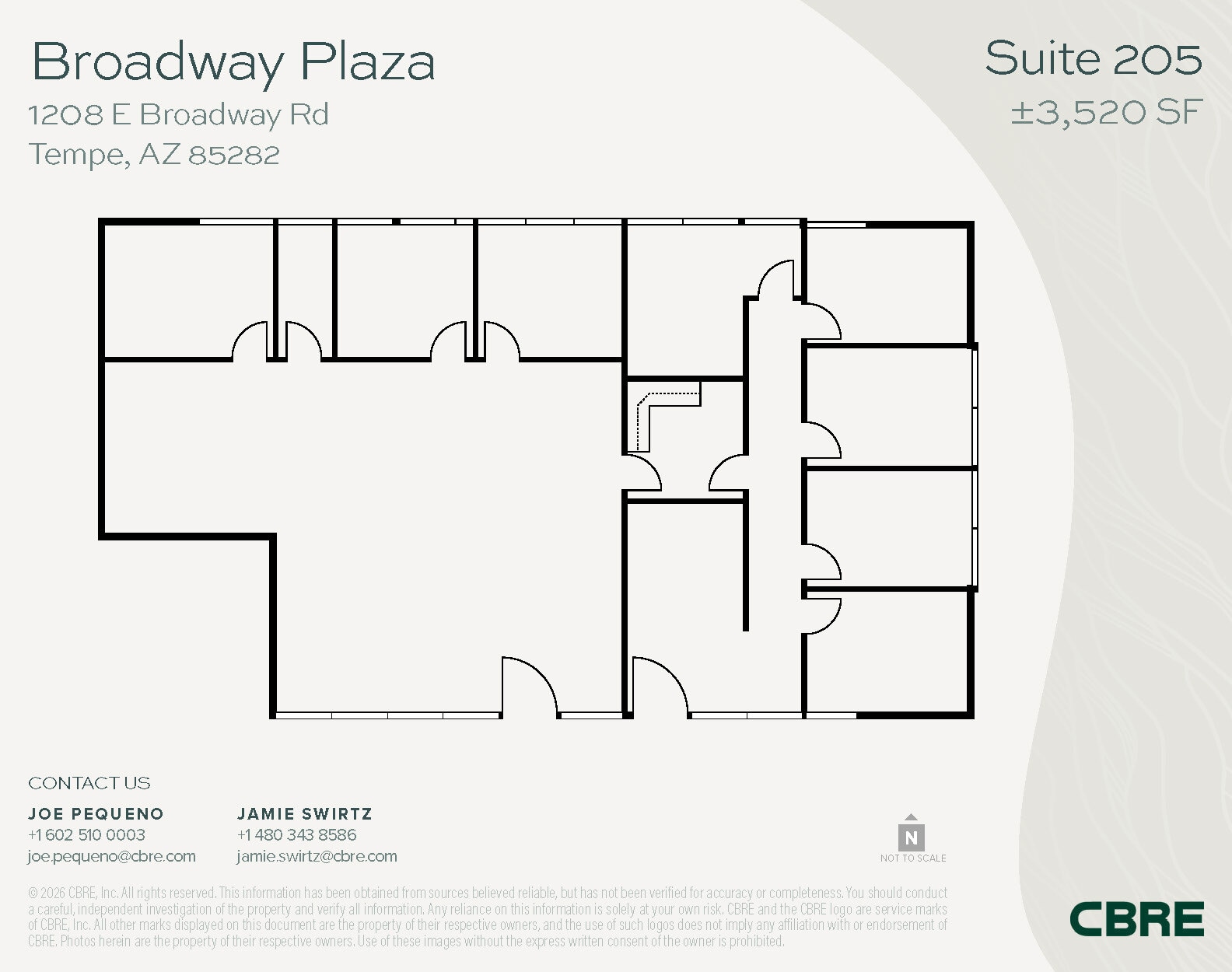 1232 E Broadway Rd, Tempe, AZ à louer Plan d’étage- Image 1 de 1